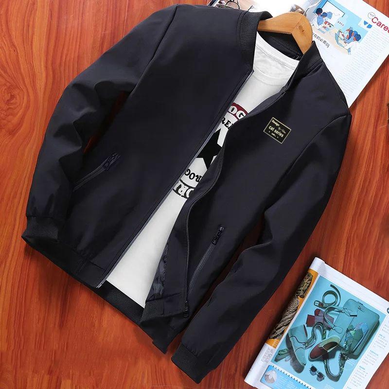 Jacket Men Fashion Casual Loose Mens Jacket Sportswear Outdoors Bomber Top Coat Mens Jackets Coats