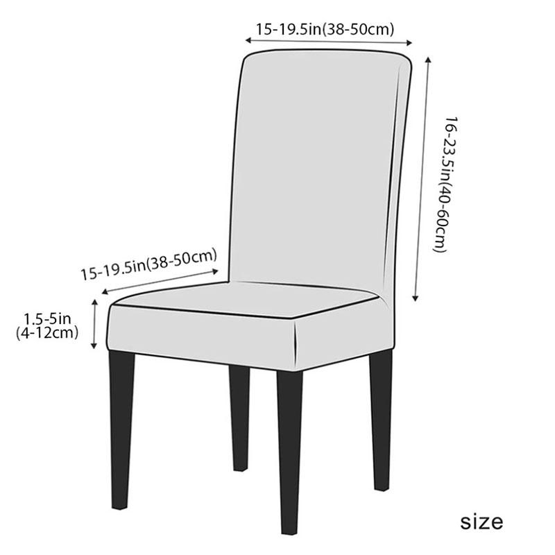 Solid Color Spandex Chair Covers Stretch Dining Room Seat Cover Elastic Chair Protective Case for Restaurant Wedding Banquet