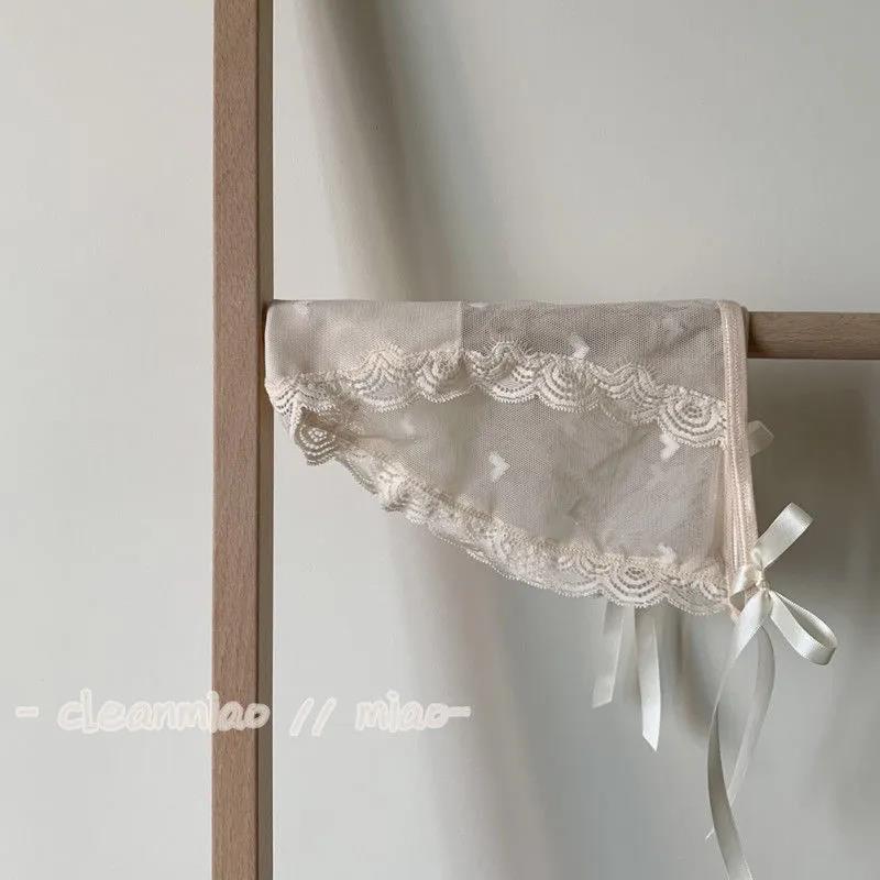 Lace Women's Panties Sexy Girl Charming Low Waist Transparent Hollow Summer Ultra Thin