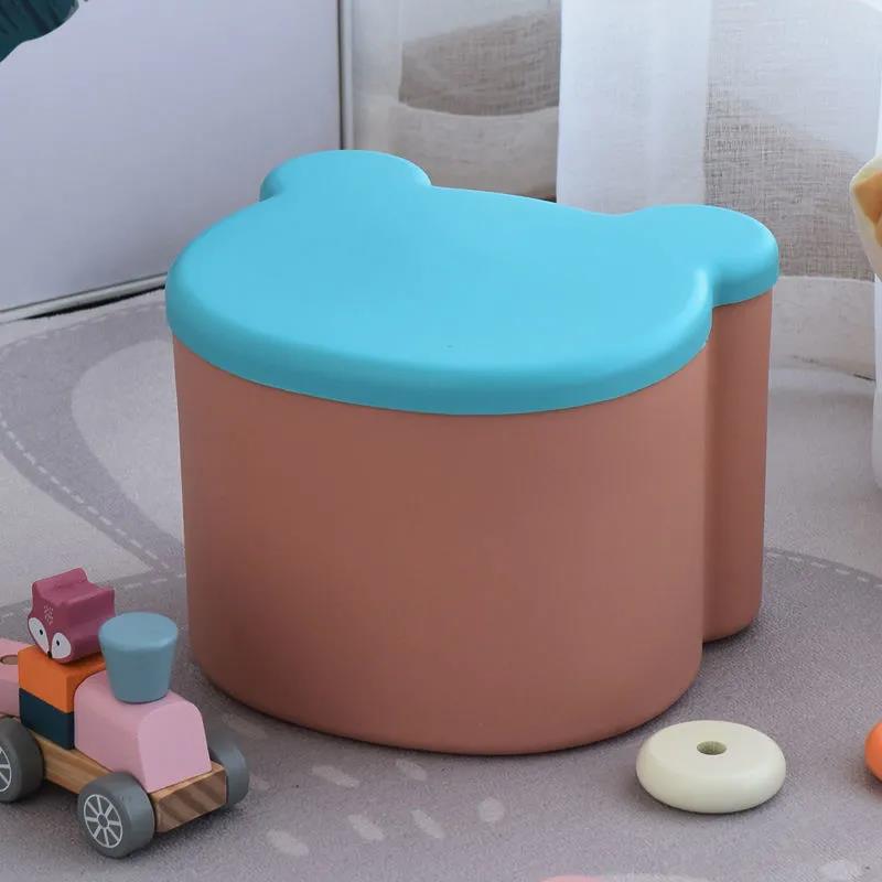 Children's Toy Storage Box Multi-function Stool Clothing Storage Box
