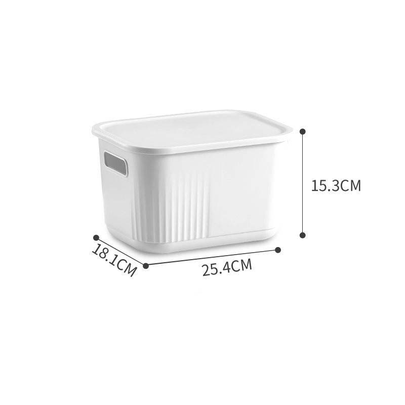 Desktop Storage Box Multi-functional Debris Storage Box Plastic with Cover Clothing Storage Basket Strapping Basket Underwear Finishing Box
