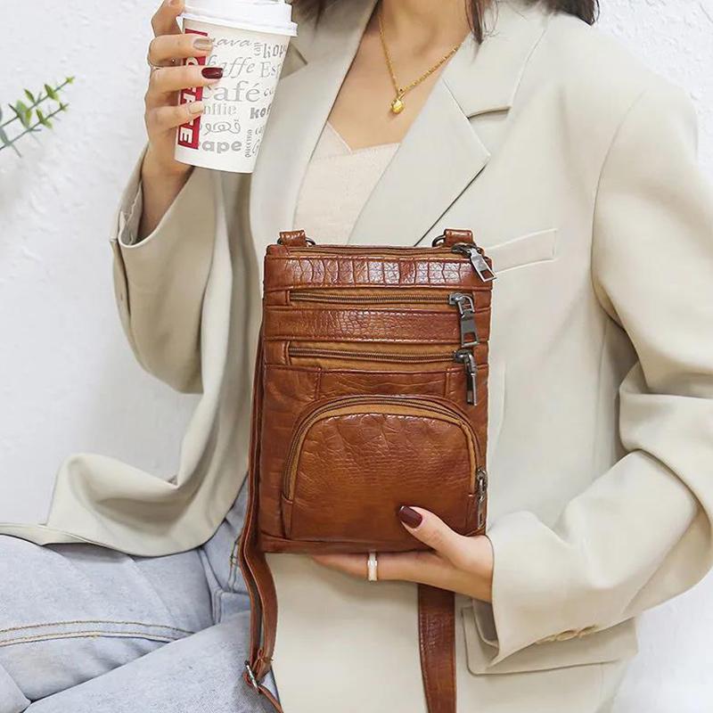 Mobile Phone Bag Female Messenger Mini Small Bag Wild Coin Purse Fashion Soft Leather Shoulder Bag