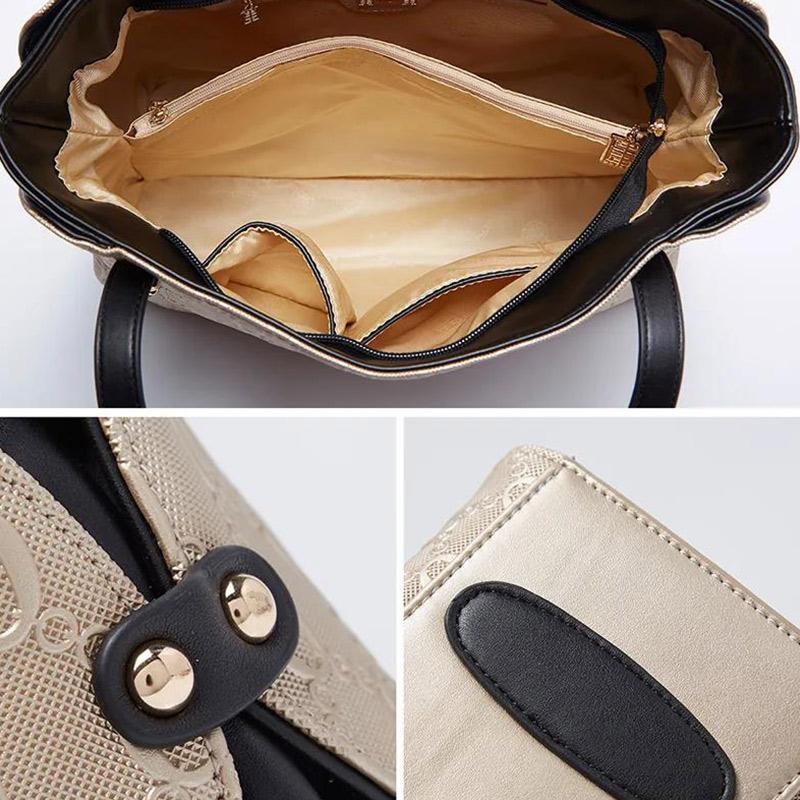 Temperament Bag Women Casual Leather Handbag Women Fashion Large Capacity All-match Shoulder Bag Women Leather Big Bag
