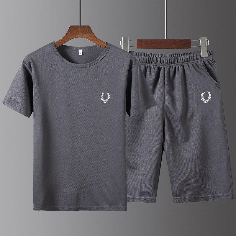 Suit/short-sleeved Summer Quick-drying Sportswear Suit Men's T-shirt Short-sleeved Shorts Casual Suit Quick-drying Clothes Men