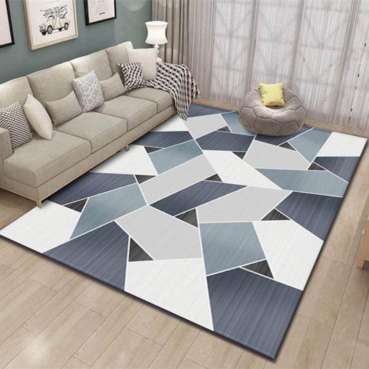 Simple Living Room Carpet Rectangular Coffee Table Floor Mats Nordic Geometric Sofa Coffee Table Bedroom Large Area Carpet