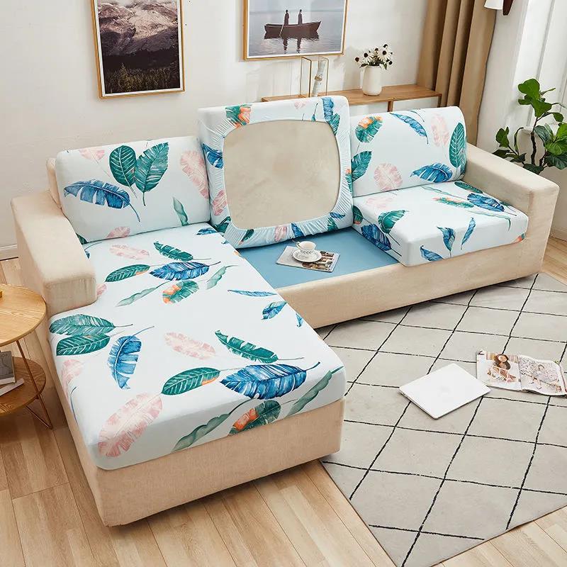 Elastic Sofa Cushion Cover Solid Color Sofa Cover Universal Sofa Covers Protector All-inclusive Sofa Couch Cover Universal In All Seasons