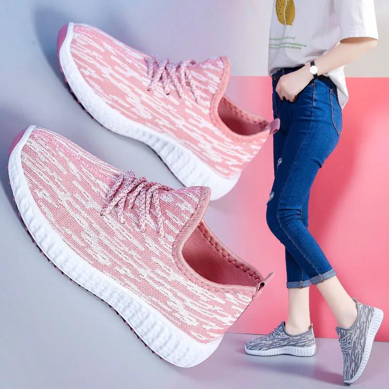 Women's Spring and Autumn Cloth Shoes Mesh Sneakers Non-slip Casual Shoes Running Shoes