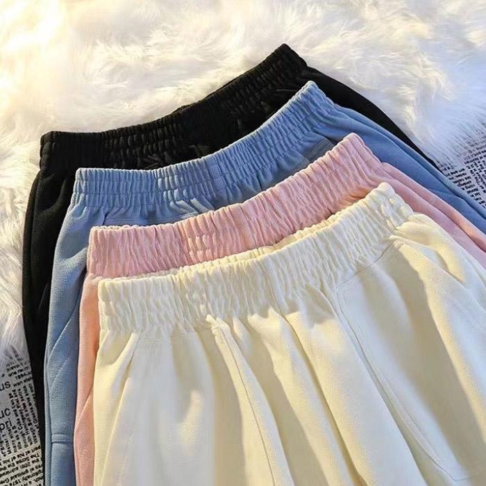 Summer Casual Sports Shorts Women's Loose Home Pajama Pants Running Comfortable High Waist Wide Leg Pants