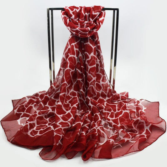 Flower Wrap Shawl Silk Imitation Satin 200*140cm Women Elegant Scarf All-match Headscarf Sunscreen Gauze Shawl