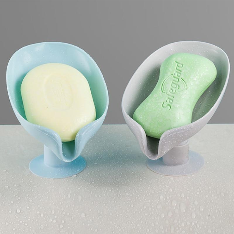 Creative Soap Box Water Put Soap Rack Free Punch Suction Cup Bathroom Artifact