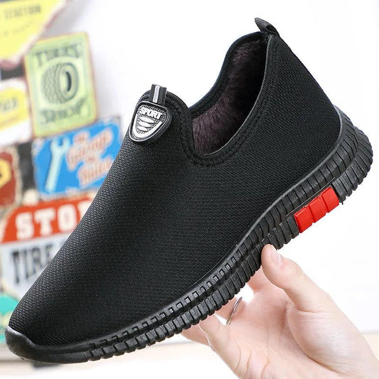 Men's Shoes for Autumn and Winter Non-slip Thickening and Velvet Cotton Shoes Sports Casual Running Shoes