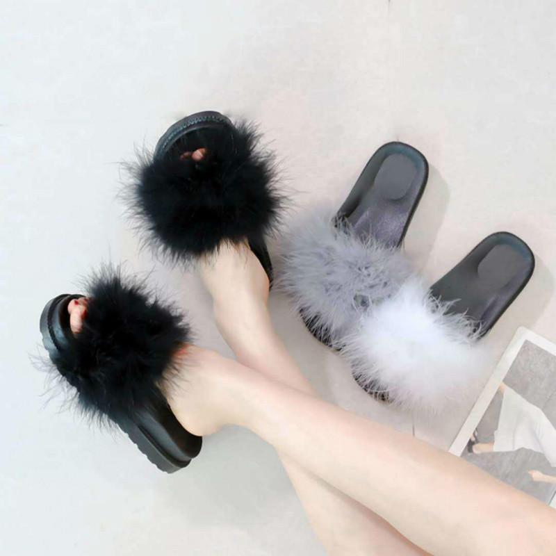 Maomao slippers women wear summer new fashion cute home thick bottom wild sandals and slippers
