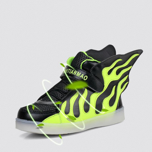 Children 'S Luminous Shoes Led Boys Girls Lights Usb Charging Boys And Girls Flash Shoes Sports Shoes High -Top Sports Shoes