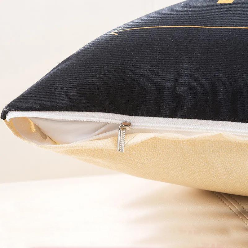 Nordic Stick Figure Printing Pillow Car Lumbar Pillow Home Sofa Pillow Soft Relaxation Artifact