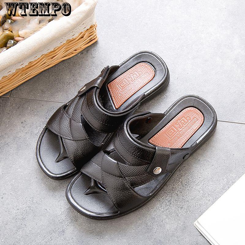 Men's Sandals Summer Soft Bottom Casual Beach Non-slip Men's Sandals and Slippers
