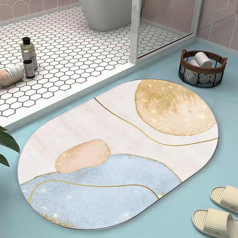 Diva Mud Bathroom Water-absorbing Quick-drying Pad Anti-slip Foot Pad Carpet Home Bathroom Mat To Enter The House
