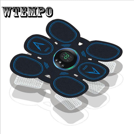 Stimulator 6 Pad Muscle Training Gear Abdominal Exerciser Body Shaper Fat Burning Fitness