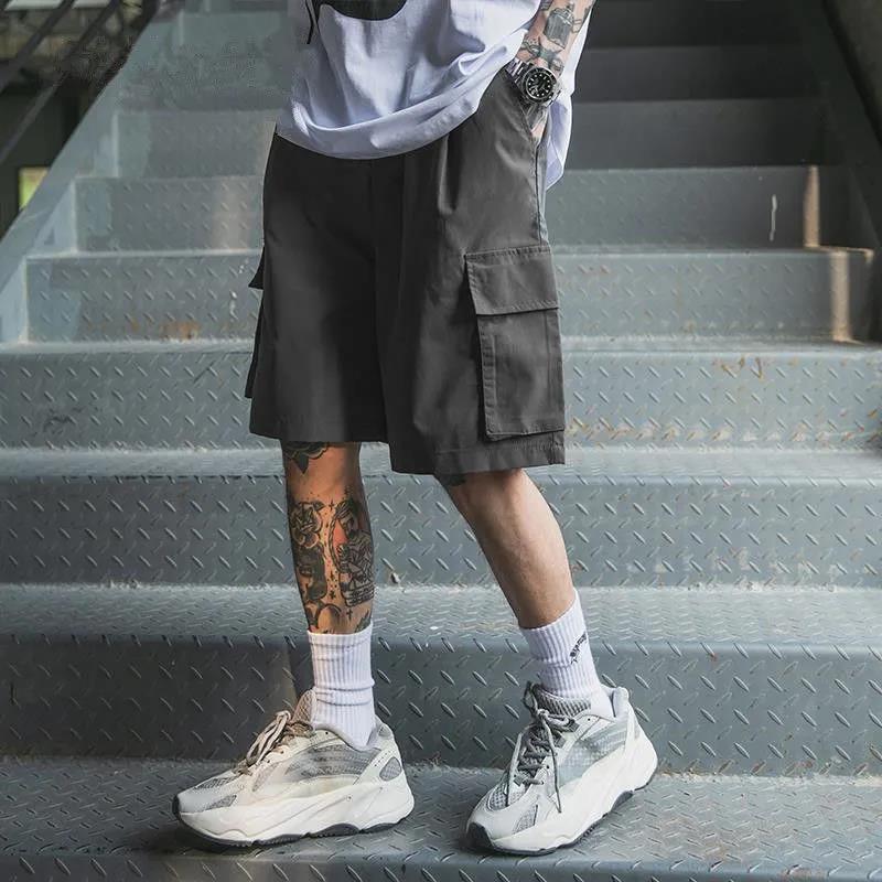 Men's Overalls Men's Summer Wild Straight Shorts Thin Pants Loose Five-point Casual Pants Students