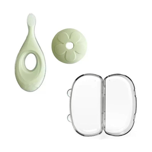 Infant Children Baby Silicone Training Soft Hair 0-1-2-3 Years Old Milk Toothbrush Oral Cleaning
