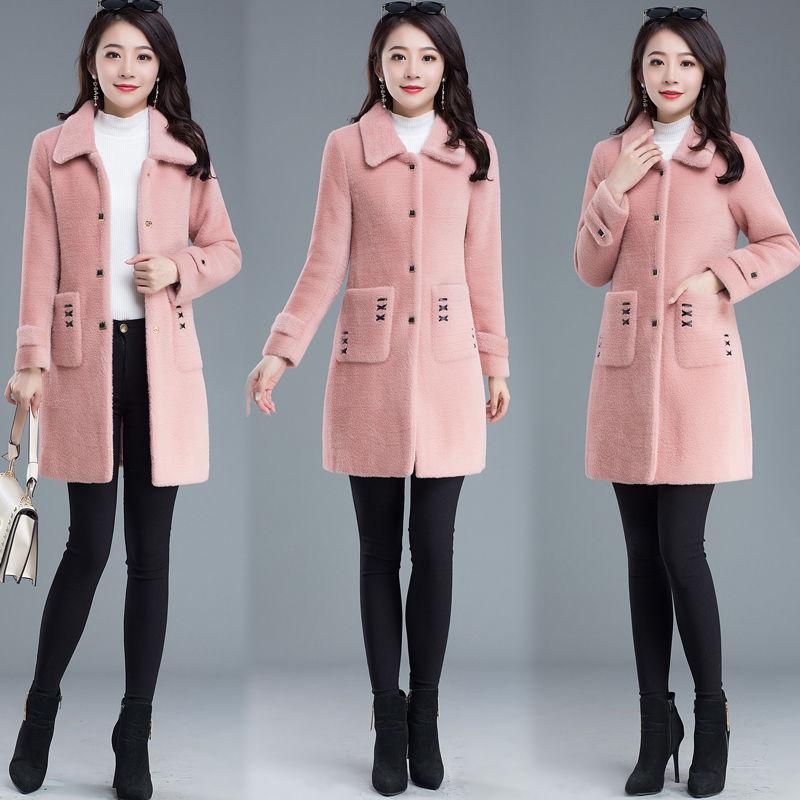 Fashion Noble Mid-length Women's Down Jacket Winter Plus Down Thickening Warm White Duck Down Down Jacket