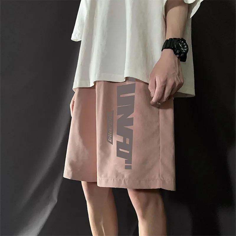 Men's Summer Casual Sports Shorts Men's Five-point Pants Loose Straight Beach Pants Men's Large Size Thin Breathable Short Pants