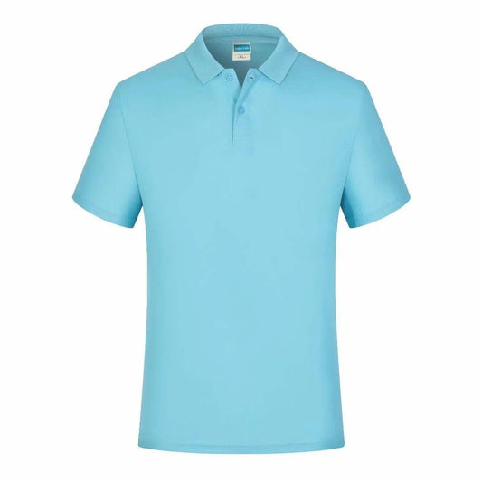 Lapel Short-sleeved T-shirt Work Clothes Shirt Work Clothes, Can Be Graffiti Printed In Various Colors, Text and Logo Parent-child outfit
