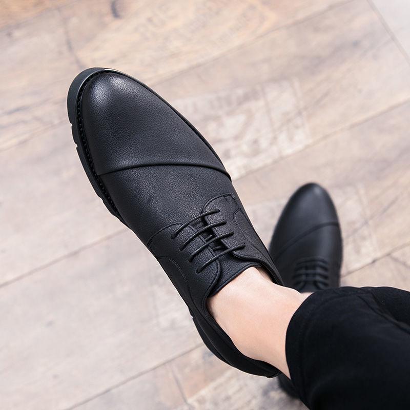 Leather Men Wedding Party Dress Shoes Slip On Pointed Toe Tassel Loafer Male Footwear