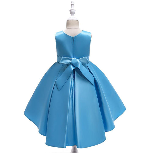 Children's Dress Catwalk Dress Girl Model Princess Dress Children's Dress Female Sequined Dovetail Host Costume Girl