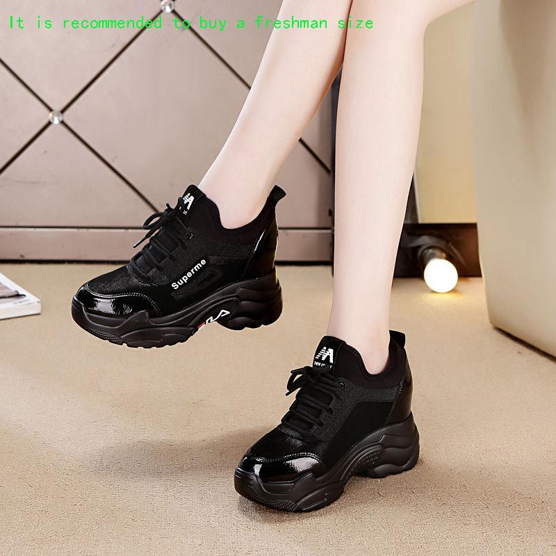 Women Platform Chunky Sneakers Increasing Casual Vulcanize Shoes Luxury Dad Shoes Female Sneakers