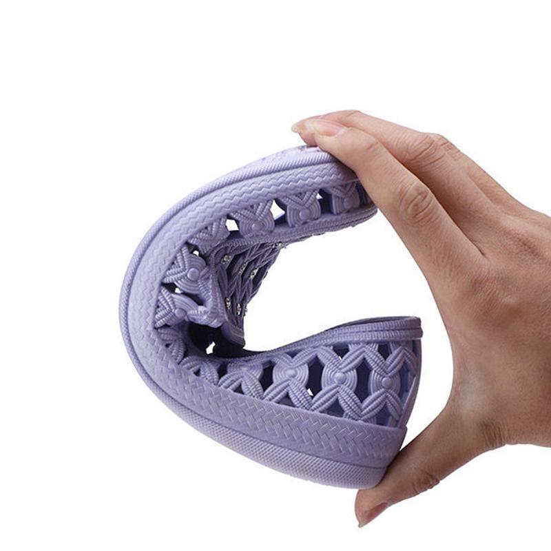 Summer Sandals Women Non-slip Thick-soled Shoes Beach Shoes Flat Bottom Breathable Soft Bottom Middle-aged and Elderly Fish Mouth Sandals Women
