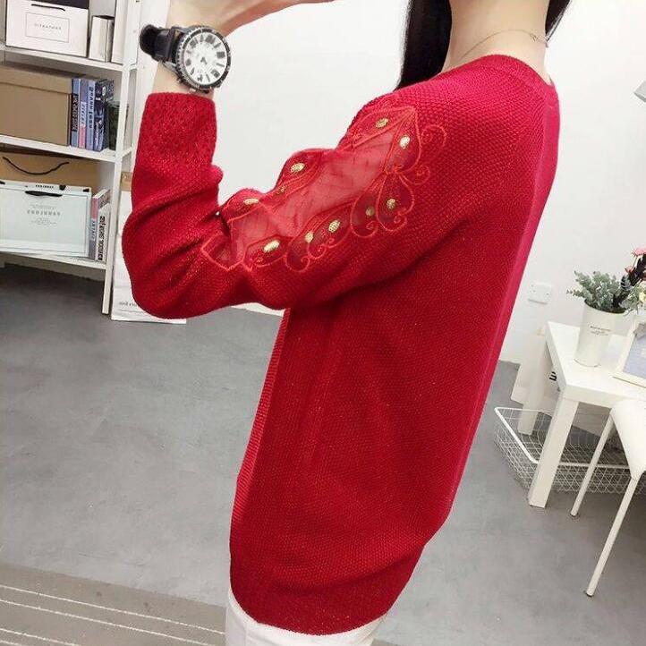 Autumn Thin Women and Pullovers Sweatershirt Long Sleeve Knitted Sweater