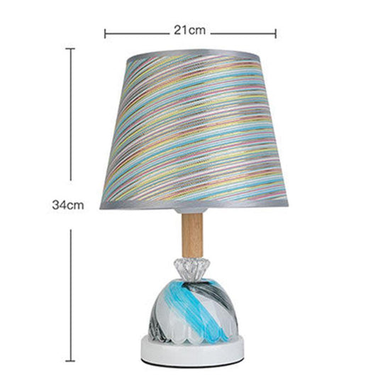 Table Lamps for Bedroom Dimmable Bedside Lamp Cloth Lampshade LED Table Lamp Home Decor