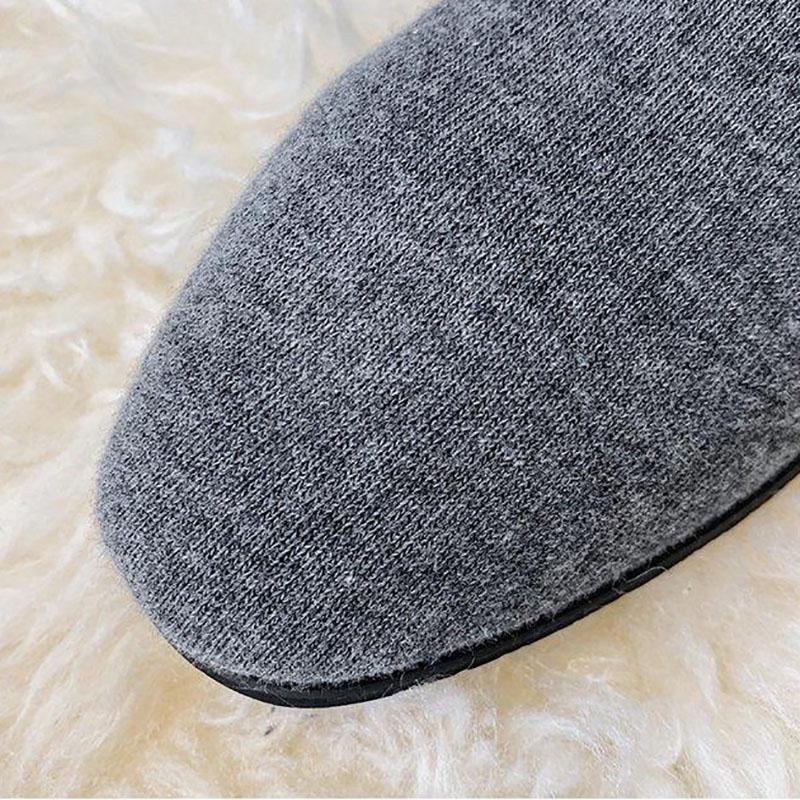Over-the-knee Boots Socks Shoes Women's Autumn and Winter Knitted Stretch Socks Boots Mid-heel Stovepipe Long Tube High Boots