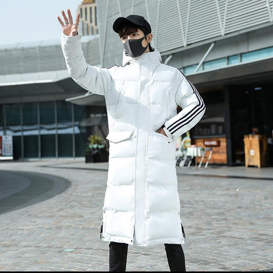 Winter Down Padded Men's Thick Mid-length Versatile Fashion Padded Jacket Trend Jacket