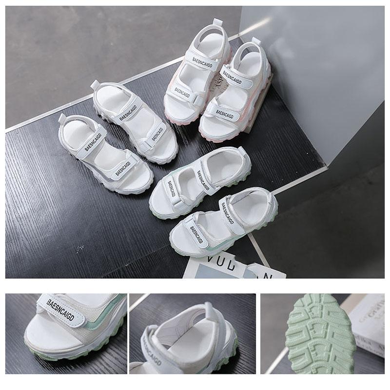 Summer Thick-soled Sports Sandals for Female Students Flat-bottomed All-match Sandals