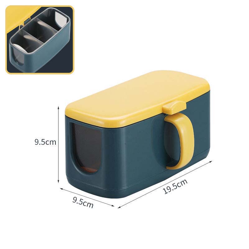 Kitchen Tube Box Household Case Storage Flavoring Box Outdoor Barbecue Seasoning Storage Box
