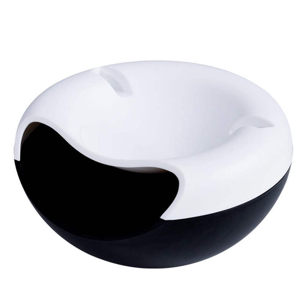 Creative Double-layer Lazy Fruit Plate Nibbling Melon Seed Plate Lazy Artifact Multi-functional Mobile Phone Bracket