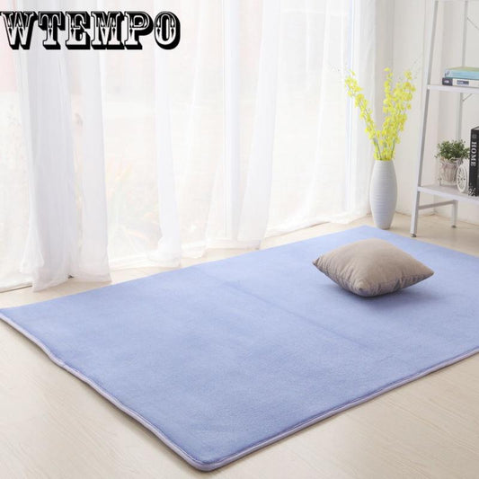 High-end Home Coral Velvet Carpet Bedroom Living Room Non-slip Blanket Crawling Mat
