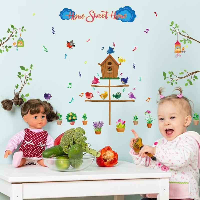 sweet home garden Kindergarten children room classroom living room wall decoration wall stickers PVC