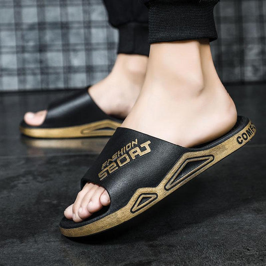 Men's Summer Outdoor Slippers Thick Bottom Non-slip Wear-resistant Indoor Slippers