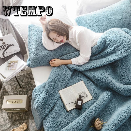 4pcs Home Bedding Sets Bed Linen Duvet Cover Flat Sheet Bedding Set Winter Queen Bed Set