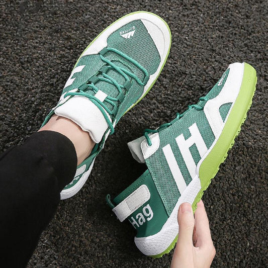 Lightweight Casual Shoes Men Weave Quality Sneakers Men Breathable Tenis Lace Up Men Shoes Outdoor Walking Footwear