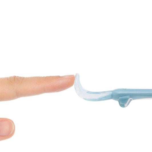 Baby Feeding Spoon with Storage Box Non-Slip Baby Trainning Spoon Food Grade Silicone Cute Baby Feeding Tableware
