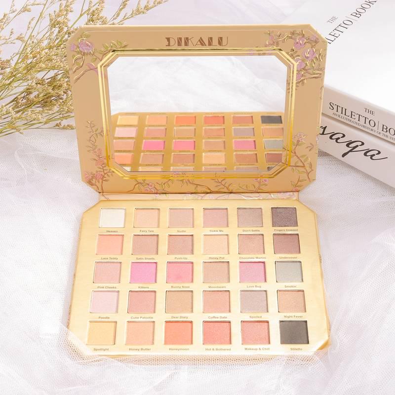 Net Red Matte Pearly Wine Red Eyeshadow Student Peach Makeup Earth Color Pearly Eyeshadow Palette