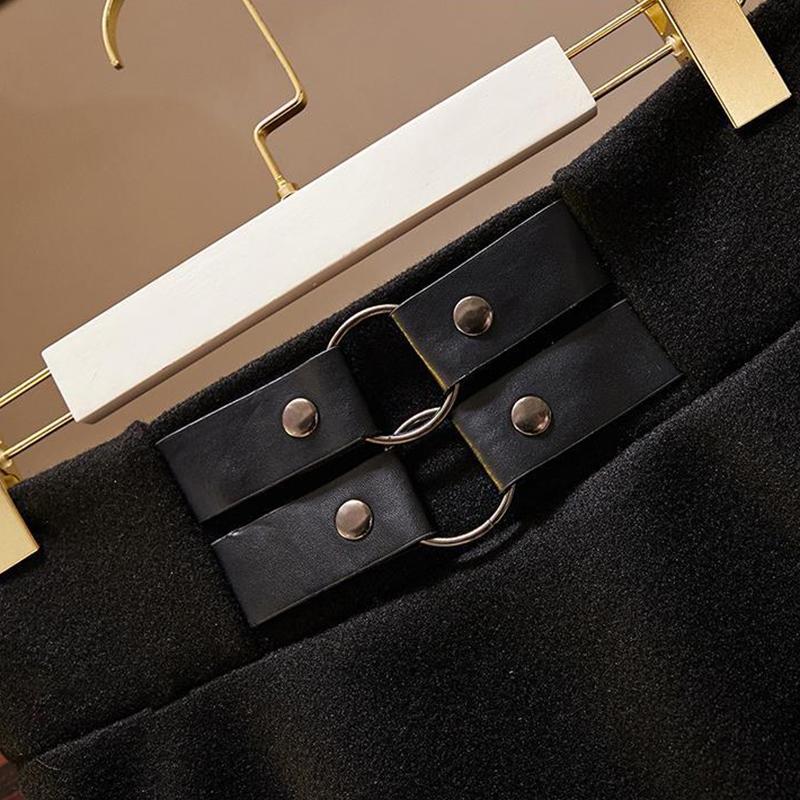 Set Autumn and Winter Turtleneck Sweater Knit Sweater College Style Dress Two-piece Suit Skirt Women