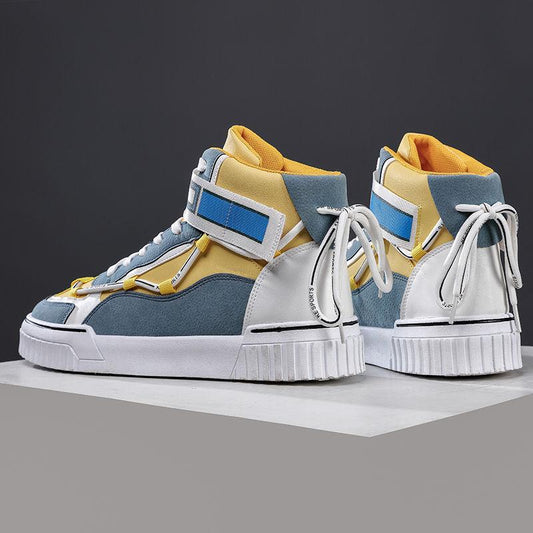 Spring High-top Men's Shoes Korean Version of The Trend of Sports Shoes, Students All-match Casual Shoes