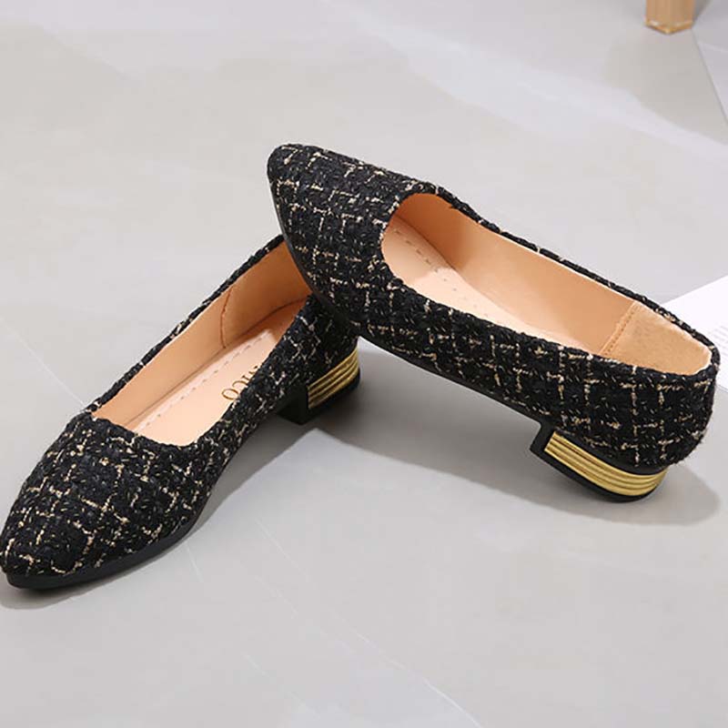 Women's Beanie Shoes Lazy Shoes Shallow Mouth Single Shoes Social One-legged Flat-bottomed All-match Flat-bottomed