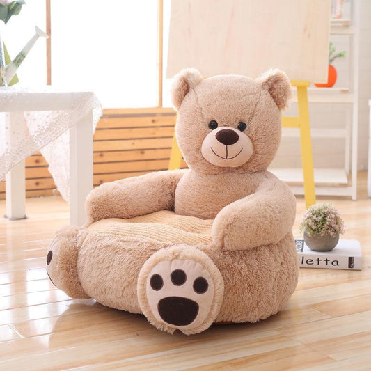 Children's Sofa for 1-5 Years Old Cute Animal Plush Sofa Single Child Chair Baby Sleeping Bed Bedroom Balcony Patio Tatami Living Room Furniture