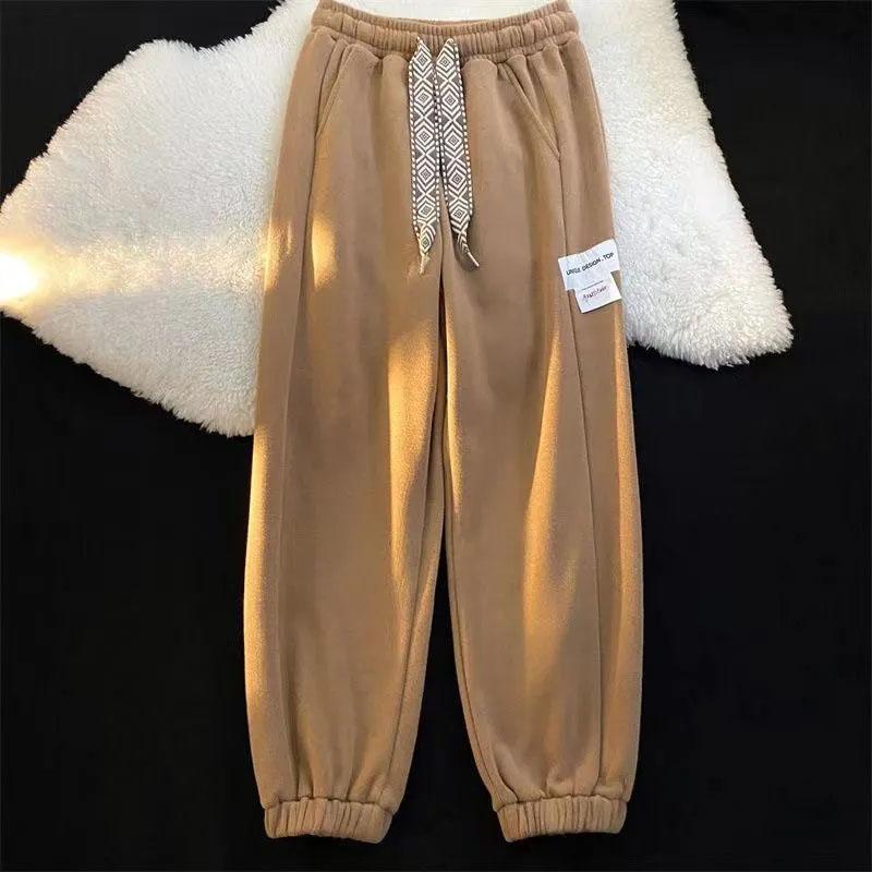Women's Casual Sports Pants Spring and Autumn Leggings Sweatpants Fitness High-end Pants Student Loose Trousers