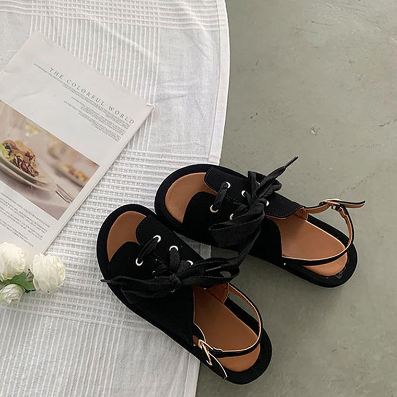 Sandals Female Summer Fairy Style Fashion Students All-match Rome Flat Shoes